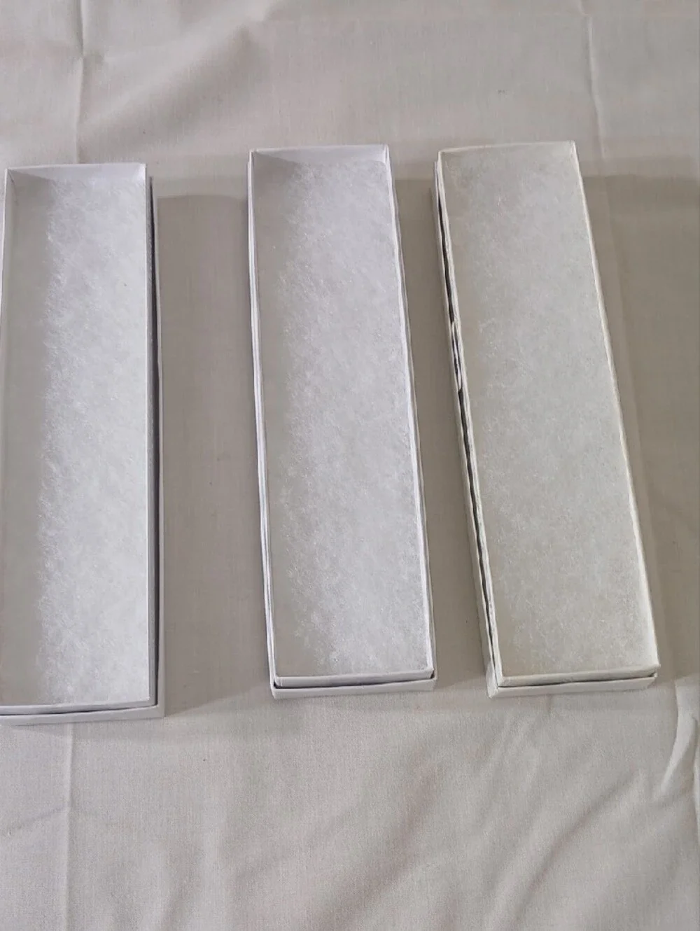 White Storage Organizer Boxes - Set of 3
